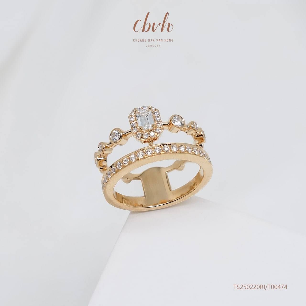 Vintage Ruby Rose Ring